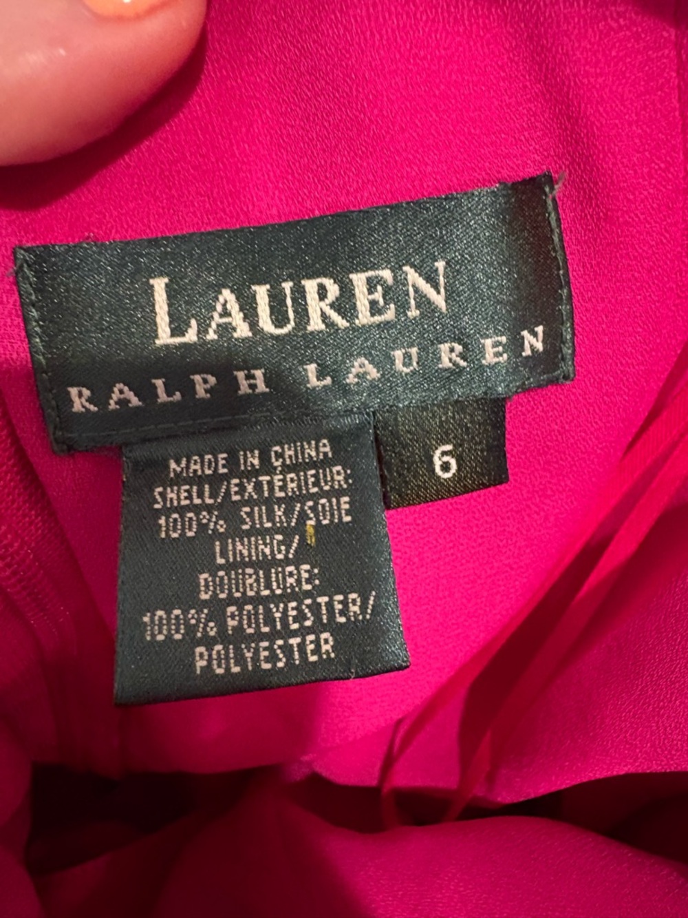 Vintage Silk Ralph Lauren Floral Dress Strapless size 6 - Picture 4 of 7